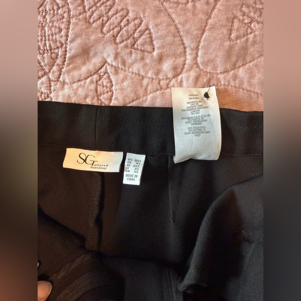 Susan Graver Tailored ponte Black Women's Pants - Picture 9 of 11
